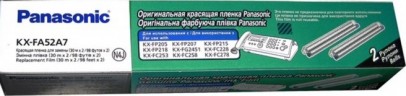 Термопленка Panasonic KX-FA52A/ KX-FA52A7 оригинальная для Panasonic KX-FP205/ FP207/ FP215/ FP218, KX-FC228/ FC253/ FC258/ FC278, чёрный, 2шт*30м