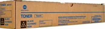 Картридж Konica-Minolta TN-221K H (half) (A8K315H) оригинальный для принтера Konica-Minolta bizhub C227/ С287, black, 12000 стр.