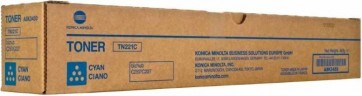 Картридж Konica-Minolta TN-221C (A8K3450) оригинальный для принтера Konica-Minolta bizhub C227/ С287, cyan, 21000 стр.