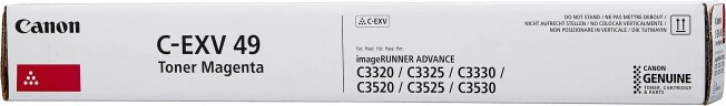 Картридж Canon C-EXV49M 8526B002 оригинальный для принтера Canon iR ADV C3320/ 3320i/ 3325i/ 3330i/ 3530i/ 3525i/ 3520i Magenta, 19000 страниц