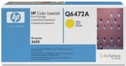 Картридж HP Q6472A (502A) оригинальный для принтера HP Color LaserJet 3600 yellow, 4000 страниц