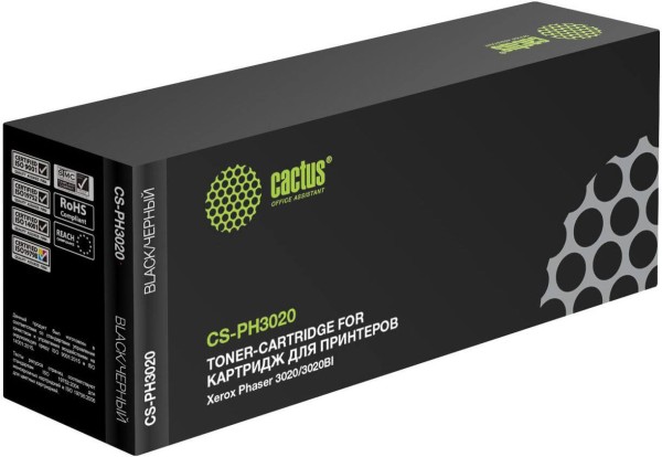 Картридж Cactus 106R02773 (CS-PH3020) для Xerox Phaser 3020/ WorkCentre 3025, черный, 1500 стр.