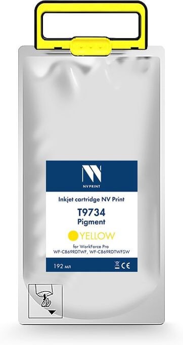 Картридж NV Print T9734 (NV-C13T973400) Yellow для Epson WorkForce Pro WF-C869RDTWF (RIPS), WF-C869RDTWFSW, жёлтый, 22000 стр.