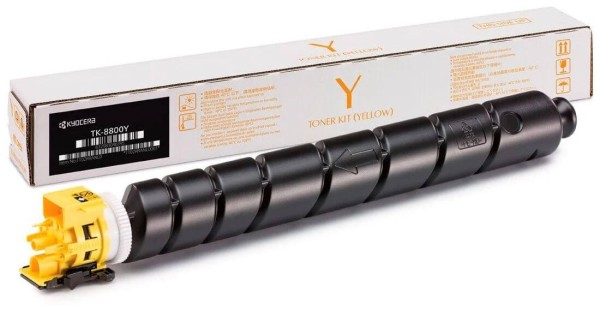 Картридж Kyocera TK-8800Y (1T02RRANL1) оригинальный для принтера Kyocera P8060cdn, yellow, 20000 страниц