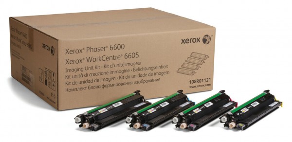 Набор фотобарабанов Xerox 108R01121 (Bk/C/M/Y) оригинальный для Xerox Phaser 6600, WC 6605/6655, VersaLink C400/ C405, (60000 страниц)