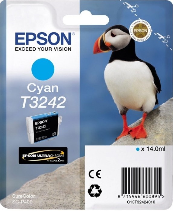 C13T32424010 Картридж Epson голубой для SC-P400 (cons ink)