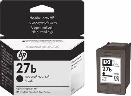 Картридж HP DJ 3320/3420/25 (C8727BE) черный №27 (экономичный для текста) 10ml