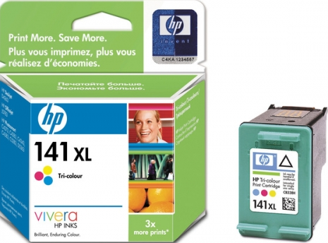 Картридж HP Officejet J5783/PS C5283 (CB338HE) цветной №141XL (14ml)