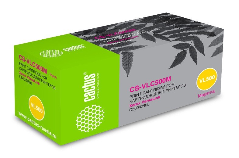 Картридж Cactus 106R03878 (CS-VLC500M) для Xerox VersaLink C500/ C505, пурпурный, 2400стр.