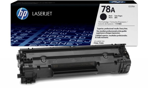 Картридж HP CE278A (78A) оригинальный для HP LaserJet Pro P1560/ P1566/ P1600/ P1606/ M1530/ M1536, чёрный, 2100 страниц