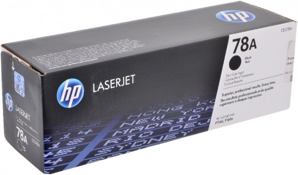 Картридж HP CE278A (78A) оригинальный для принтера HP LaserJet Pro P1566/ P1567/ P1568/ P1569/ P1606dn/ P1607dn/ P1608dn/ P1609dn/ M1530/ M1536dnf/ M1537dnf/ M1538dnf/ M1539dnf black, 2100 страниц
