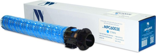 Картридж NV Print MP C6003E 841856 (NV-MPC6003EC) Cyan для Ricoh MPC6004/ MPC6003/ MPC5504/ MPC5503/ MPC4504/ MPC4503, голубой, 22500 стр.