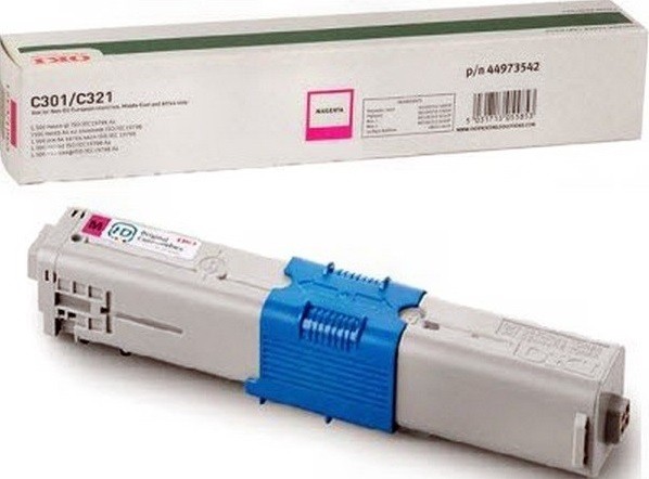 Картридж OKI (44973542/44973534) оригинальный для принтера OKI C301/ C321/ MC332/ MC342, пурпурный, 1500 стр.