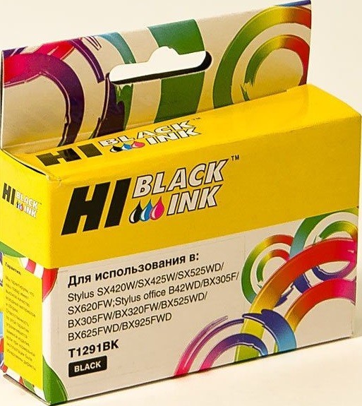 Картридж Hi-Black (HB-T1291) для Epson Stylus SX230/ 235W/ SX420W/ SX425W/ BX305F, Bk