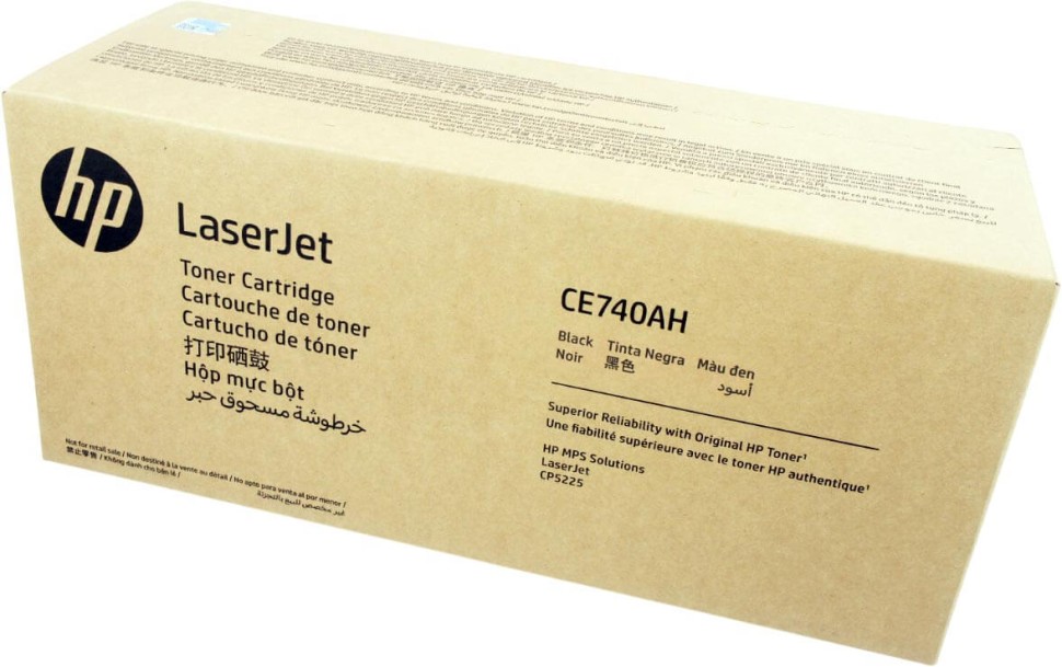 Картридж HP CE740AH (307A) Black оригинальный для HP Color LaserJet CP5220/ CP5225, чёрный, 7000 стр.