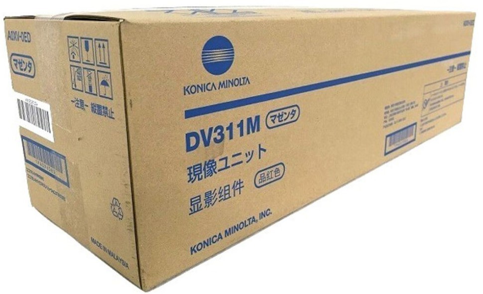 Блок девелопера Konica-Minolta DV-311M/ DV311M/ A0XV-0ED/ A0XV0ED Magenta оригинальный для Konica-Minolta bizhub C220/ C280/ C360, пурпурный, 115000 страниц