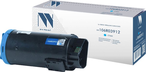 Картридж NV Print 106R03912 Cyan для принтеров Xerox VersaLink C600/ C605, 10100 страниц