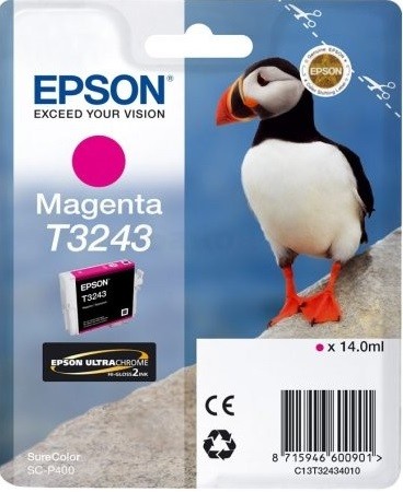 C13T32434010 Картридж Epson T3243 пурпурный для SC-P400 (cons ink)