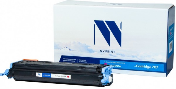 Картридж NV Print 707 Пурпурный для принтеров Canon LBP 5000/ 5100, 2500 страниц