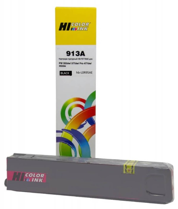 Картридж Hi-Black (HB-L0R95AE) 913A для HP PW 352dw/377dw/Pro477dw/452dw, BK