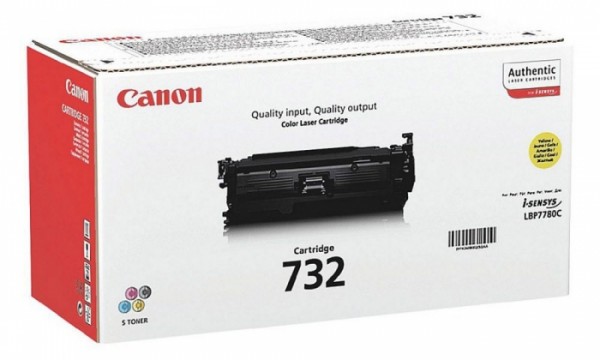 Canon 732Y 6260B002 оригинальный картридж для принтера Canon LBP7780Cx yellow 6400 страниц