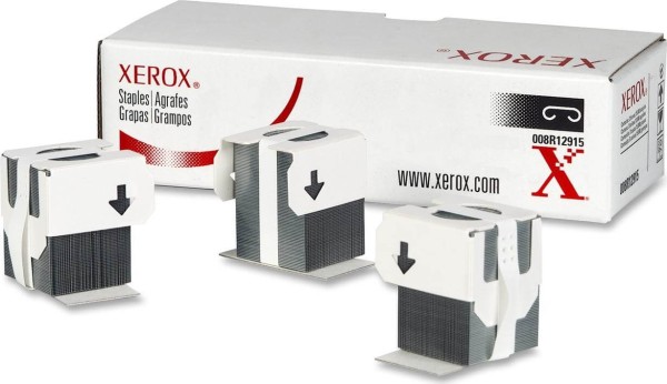 Картридж со скрепками Xerox 008R12915 оригинальный для принтера Xerox DocuColor 240/ 250, CopyCentre C123/ C128, WorkCentre 3210/ 5024/ 6400/ 6515/ 7132, 3*5000 шт.
