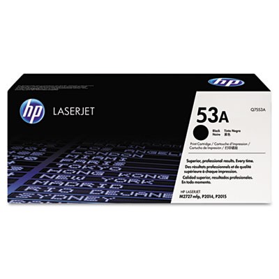 Картридж HP Q7553A (53A) оригинальный для принтера HP LaserJet P2011/ P2012/ P2013/ P2014/ P2015/ M2727 black, 3000 страниц