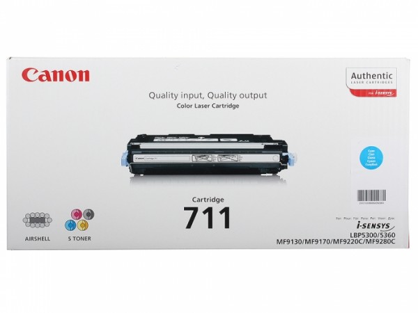 Canon 711C 1659B002 оригинальный картридж для принтера Canon LBP-5300, LBP-5360, MF8450, MF9130, MF9170, MF9220, MF9280 cyan 6000 страниц