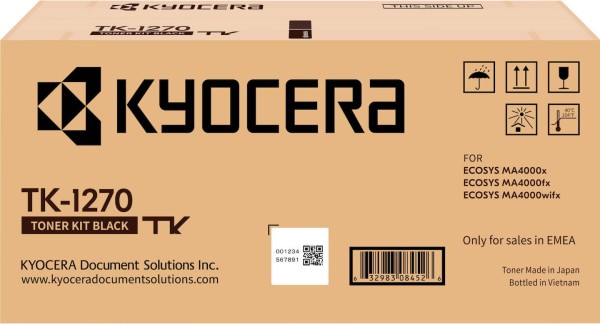 Картридж Kyocera TK-1270 (1T0C140NL0) оригинальный для Kyocera ECOSYS MA4000x/ MA4000fx/ MA4000wifx, 10000 стр.
