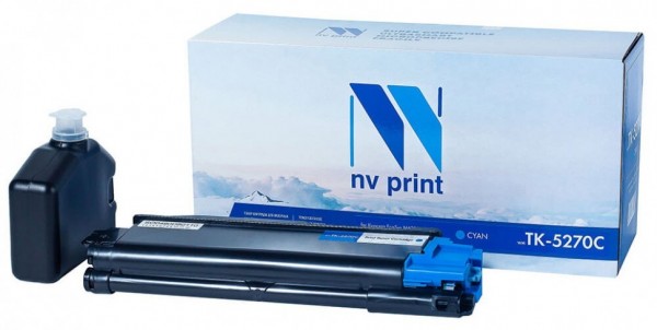 Картридж NV Print совместимый NV-TK-5270 Cyan для принтеров Kyocera EcoSys M6230cidn/ P6230cdn/ M6630cidn 6000 копий