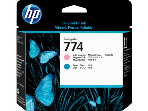 Картридж оригинальный HP 774 (P2V98A) для HP DJ Z6810, светло-пурпурный/светло-голубой, 775 мл