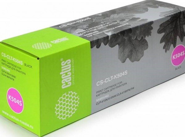 Картридж Cactus CLT-K504S (CS-CLT-K504S) для принтеров Samsung CLP-415N/ CLX-4195FW/ 4195FN черный 2500 страниц