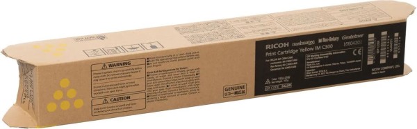 Картридж Ricoh IM C300 (842385/842604) оригинальный для Ricoh IM C300/ C300F/ C400F/ C400SRF, желтый, 10300 стр.