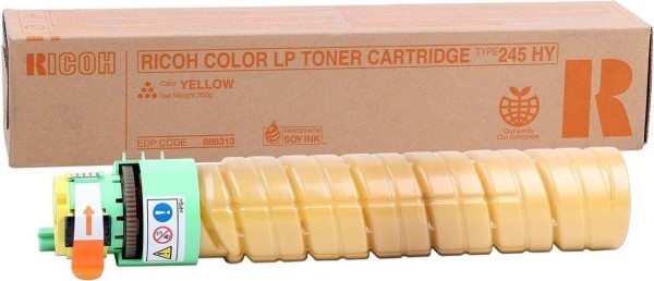 Картридж Ricoh Type 245HY (888313) оригинальный для Ricoh Aficio CL4000DN/ CL4000HDN, SP C410DN/ C411DN/ C420DN, жёлтый, 15000 стр.