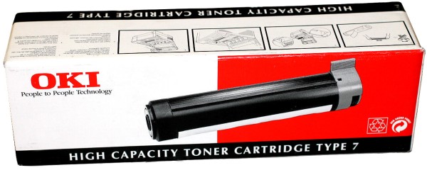 Картридж OKI Type 7 (01171402/41022502) оригинальный для принтера OKI Page 20n/ 20Plus/ 24DX, чёрный, 6000 стр.
