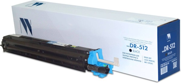 Фотобарабан NV Print DR-512K (NV-DR-512Bk) для Konica-Minolta bizhub 224/ 284/ 284e/ 364/ 364e/ 454e/ 554e/ C224/ C224e/ C284/ C284e/ C364/ C454e/ C554e, чёрный, 120000 стр.
