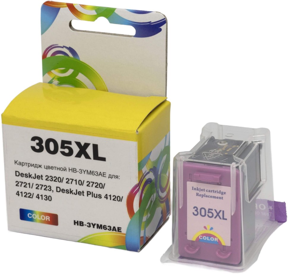 Картридж Hi-Black №305XL 3YM63AE Color для HP DeskJet 2320/ 2710/ 2720, цветной