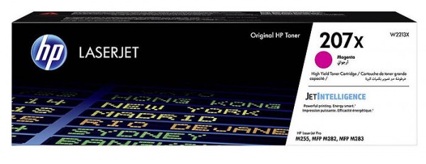Картридж HP W2213X (207X) оригинальный для принтера HP Color Laser Jet M255/ MFP M282/ M283, magenta, 2450 страниц
