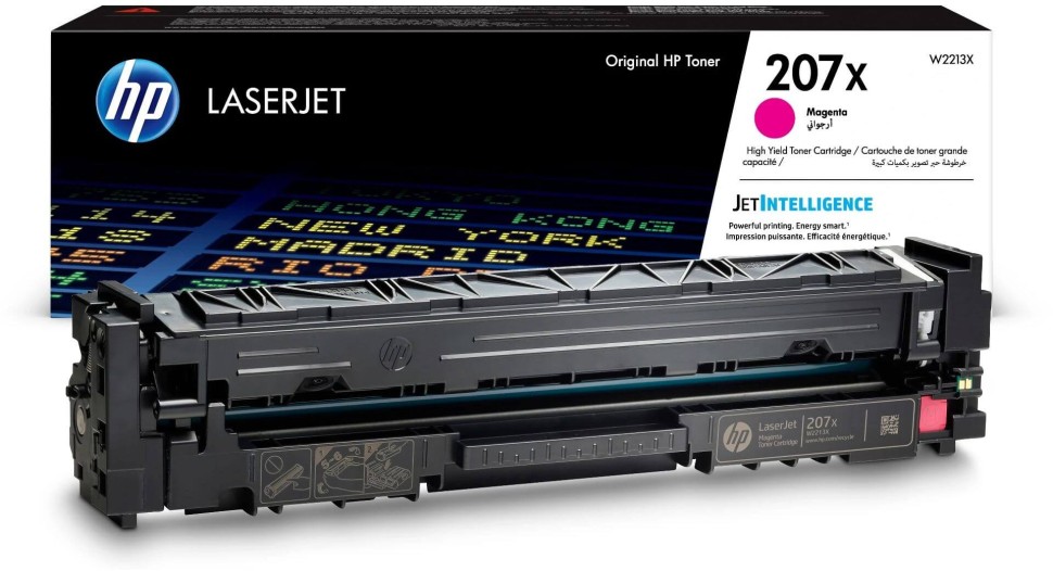 Картридж HP W2213X (207X) Magenta оригинальный для HP Color LaserJet Pro M255/ MFP M282/ M283, пурпурный, увеличенный, 2450 страниц