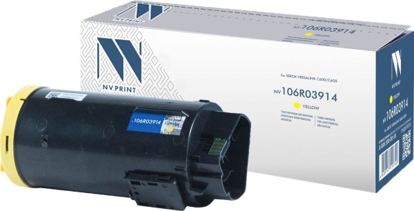 Картридж NV Print 106R03914 Yellow для принтеров Xerox VersaLink C600/ C605, 10100 страниц