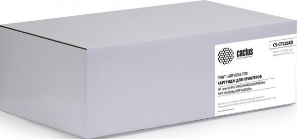 Картридж Cactus CF226XD (CS-CF226XD) для принтеров HP LaserJet M402d/ M402n/ M426dw/ M426fdn/ M426fdw черный 9000 страниц