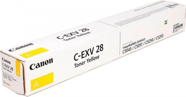 Картридж Canon C-EXV28Y (2801B002) Yellow оригинальный для iR C5030/ C5035/ C5045/ C5051, жёлтый, 38000 стр.