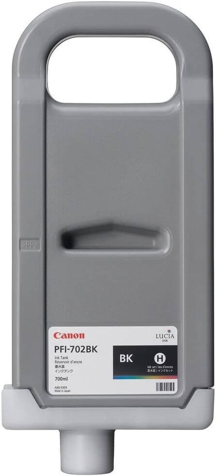 Картридж Canon PFI-702BK 2220B001/ 2220B005 оригинальный для принтеров Canon imagePROGRAF iPF8100/ iPF8110/ iPF9100/ iPF9110, чёрный, 700мл