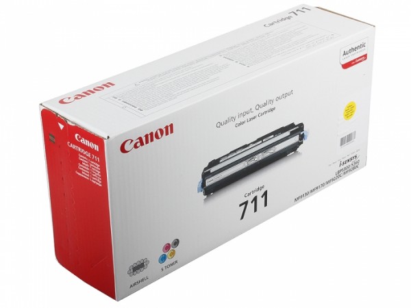 Canon 711Y 1657B002 оригинальный картридж для принтера Canon LBP-5300, LBP-5360, MF8450, MF9130, MF9170, MF9220, MF9280 yellow 6000 страниц