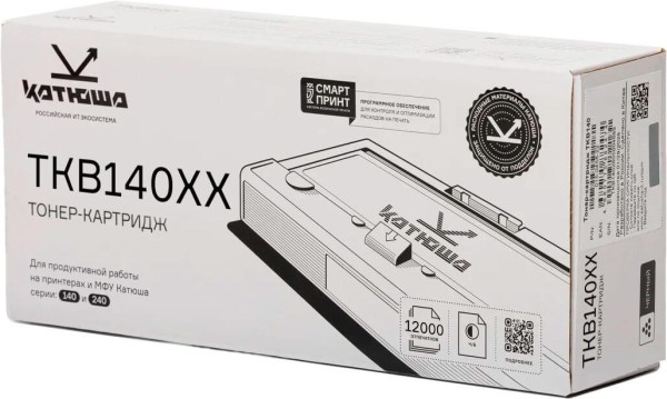 Картридж Катюша TKB140XX оригинальный для Катюша P140/ M140/ M240, чёрный, увеличенный, 12000 страниц