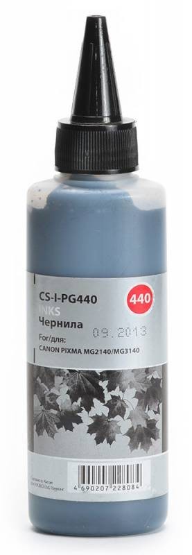 Чернила Cactus CS-I-PG440 для принтеров Canon Pixma MG2140/ MG3140, черный 100мл