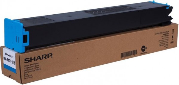 Картридж Sharp (MX-60GTCB/ MX-61GTCB/ MX60GTCB/ MX61GTCB) оригинальный для Sharp Sphinx/ Phoenix/ Griffin, голубой, 12000 стр.