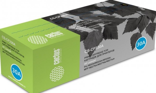 Картридж Cactus CF230A (CS-CF230A) для принтеров HP LaserJet 203/ 227 черный 1600 страниц