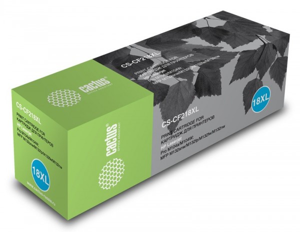 Картридж лазерный Cactus CS-CF218XL черный (6000стр.) для HP LJ Pro M104a/M104W/ MFP M132snw/M132fp/M132fw/M132nw