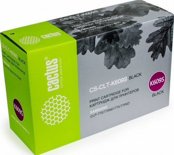 Картридж Cactus CLT-K609S (CS-CLT-K609S) для принтеров Samsung CLP 770/ 770ND/ 775/ 775ND черный 7000 страниц